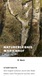 Mobile Screenshot of naturerlebnis-marienhof.de